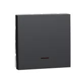 32A double pole one way with lamp - Black