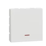 32A double pole one way with lamp - white