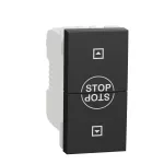 Schneider electric Roller blind switch 10AX screw 1m - Black