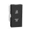 Schneider Electric Euroamerican Socket outlet 1m shuttered - Black