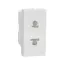 Euroamerican Socket outlet 1m shuttered - white