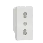 Schneider Electric Italian socket outlet 16A 2P+E - white