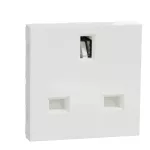 British SO Unswitched 15A 2P+E - white