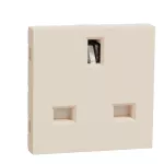 British SO Unswitched 15A 2P+E - Beige