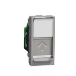 Cat 6 UTP, S1, 1 connector, 1 module, sh - Aluminium