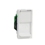 Cat 6 STP, S1, 1 connector, 1module, sh - white