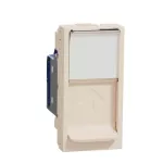 RJ45 single outlet Cat 6 STP 1mod - Beige