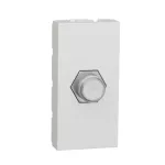 Coaxial F-Type socket 1module - white