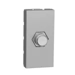 Coaxial F-Type socket 1module - Aluminium