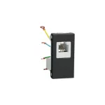 RJ12, 1 connector, 1 module - Black