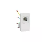 RJ12, 1 connector, 1 module - white