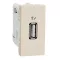USB charger 1module - Beige