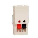 Loudspeaker connector 1module - Beige