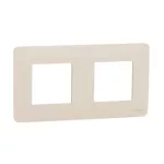 2gangs Unica Studio frame beige