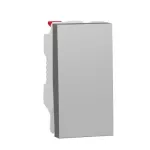 One-way switch 10A 1module - Aluminium