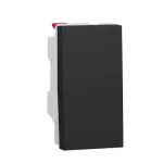 One-way switch 10A 1module - Black