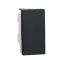 One-way switch 10A 1module - Black