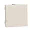 Schneider Electric One-way switch 10A 2modules - Beige