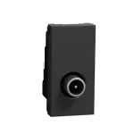 Schneider Electric TV, individual, 1module - Black