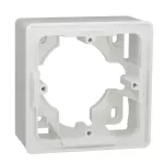 Schneider Electric 1 gang Unica Studio surface box - white
