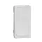 Schneider Electric Center plate S1, 1 connector, 1 module - white