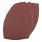 Pack of 10 P120 grit hook and loop delta sanding sheets