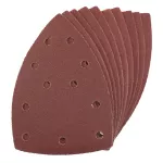 Pack of 10 P80 grit hook and loop delta sanding sheets