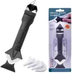 Caulk Remover and finishing tools 3 in 1 Silicone Trowel And Scraper