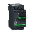 Motor Circuit Breaker, TeSys GV2, 3P, 18 A, Magnetic, Rotary Handle, Screw Clamp Terminals