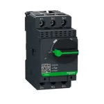 Motor Circuit Breaker, TeSys GV2, 3P, 4 A, Magnetic, Rotary Handle, Screw Clamp Terminals