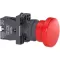 Push-button Ø22 - Mushroom Head Ø40 - Black - 1NC