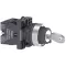 Key Selector Switch - Ø22 - 3 Positions - Stay Put - 2NO