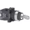 Key Selector Switch - Ø22 - 3 Positions - Stay Put - 2NO
