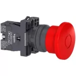 Red Ø40 Emergency Swtiching Off Push-button Ø22 Non Trigger - Push-pull 1NC