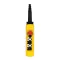 Pendant Control Station, Plastic, Yellow, 4 Push Buttons, 1 Emergency Stop