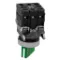 Illuminated Selector Switch, Metal, Green, Ø22, 2 Positions, Stay Put, 24 V AC/DC, 1 NO + 1 NC