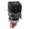 Illuminated Selector Switch, Metal, Red, Ø22, 2 Positions, Stay Put, 230...240 V AC, 1 NO + 1 NC