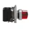 Illuminated Selector Switch, Metal, Red, Ø22, 2 Positions, Stay Put, 230...240 V AC, 1 NO + 1 NC