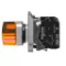 Illuminated Selector Switch, Metal, Orange, Ø22, 2 Positions, Stay Put, 230...240 V AC, 1 NO + 1 NC