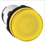 Monolithic Pilot Light, Plastic, Yellow, Ø22, Plain Lens For BA9s Bulb, <= 250 V