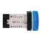Monolithic Pilot Light, Plastic, Blue, Ø22, Plain Lens For BA9s Bulb, <= 250 V