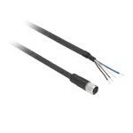 Pre-wired Connectors XZ - Straight Female - M8 - 4 Pins - Cable PUR 2m