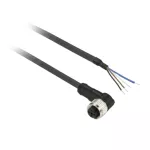 Pre-wired Connectors XZ - Elbowed Female - M8 - 4 Pins - Cable PUR 2m