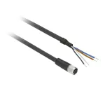 Pre-wired Connectors XZ - Straight Female - M12 - 4 Pins - Cable PUR 5m