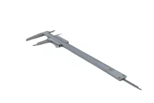 Vernier Caliper 150 mm/6" 0,05mm-1/128", locking-screw, 4-way system Vogel