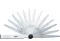 Feeler Gauge, 13 Blades 0,05-1,00mm 100mm, With Lock-nut, Singly Packed
