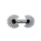 Screw Pitch Gauge, 48 Bl.combined, Whitworth/metr.4-62 Gang / 0.40-7.0mm