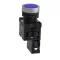 Complete Illuminated Push Button, Easy Harmony XA2, Plastic, Flush, Blue, 22mm, Spring Return, 24V AC/DC, 1NO