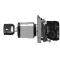 Key Switch Selector, Metal, Black, Ø22, Key N°455, 2 Positions, Stay Put, 1 NO