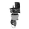Key Switch Selector, Metal, Black, Ø22, Key N°455, 2 Positions, Stay Put, 1 NO